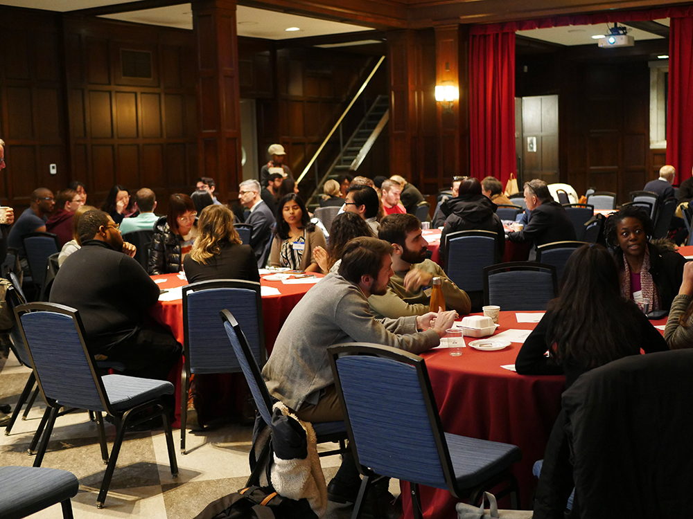 Students gather for an event