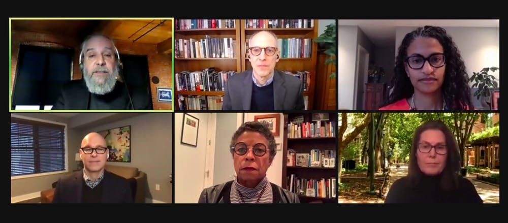 Picture of event panelists in a Zoom meeting