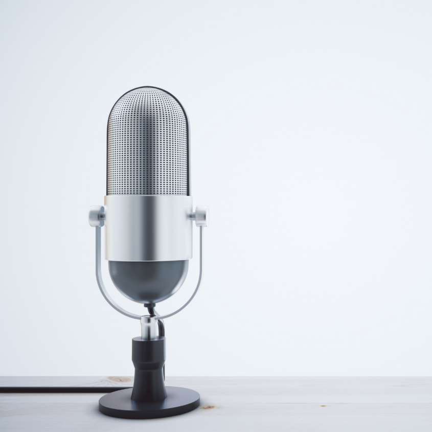 greyscale microphone
