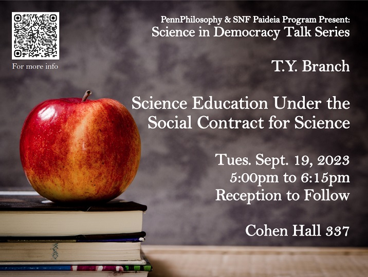Science and Democracy T.Y. Branch Talk