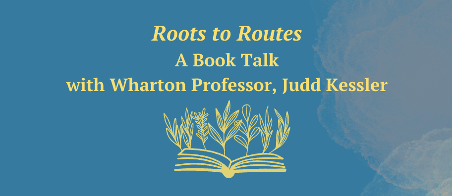 banner image for book talk with colors of teal, peach, and yellow