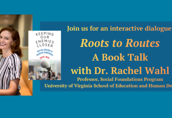 banner image for October book talk with author Rachel Wahl featuring a headshot and cover of book